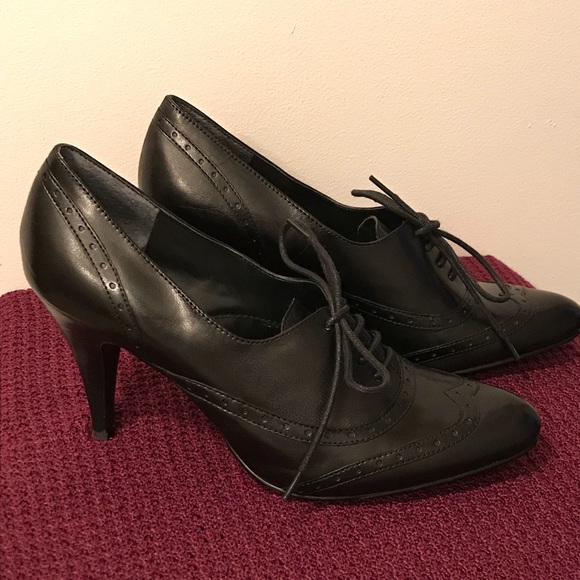 high heel oxfords pumps